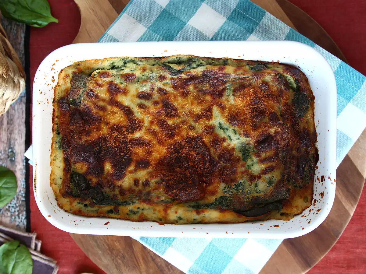 Air Fryer’da Ispanaklı ve Tofulu Vejetaryen Lazanya - fotoğraf 2