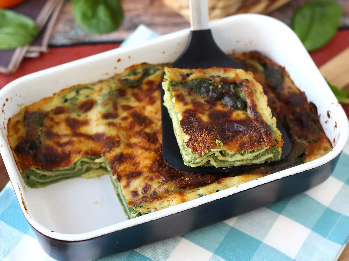 Air Fryer’da Ispanaklı ve Tofulu Vejetaryen Lazanya - fotoğraf 5