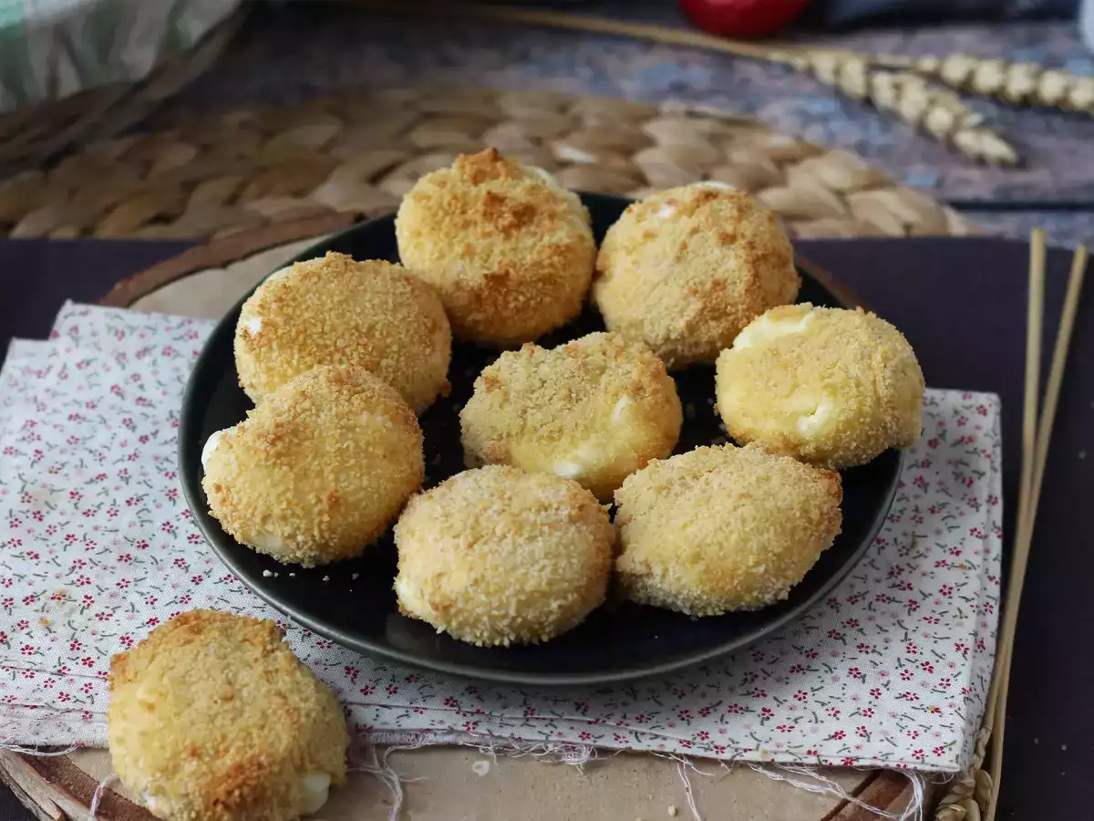 Air fryer’da pane Babybel peynirleri