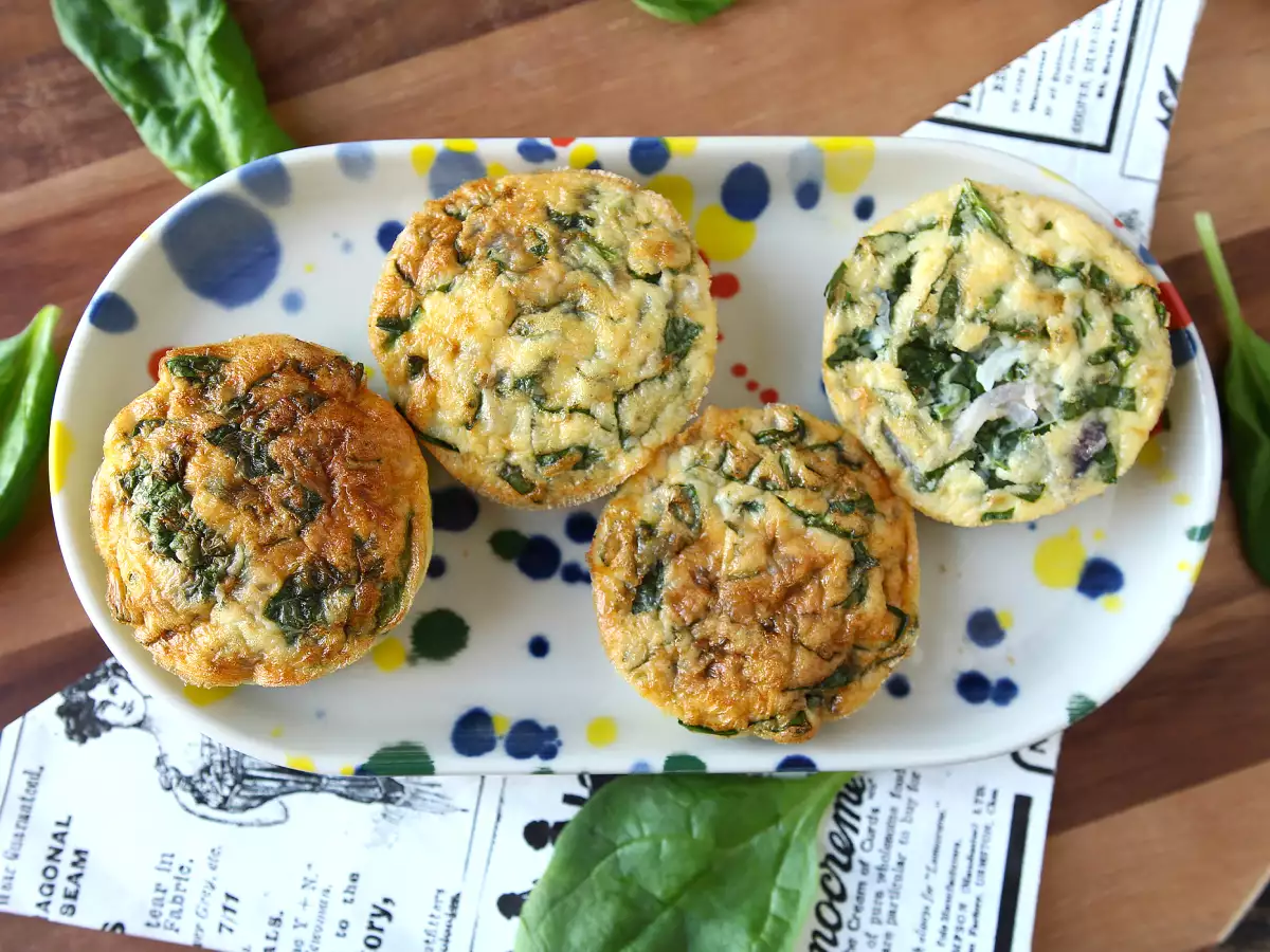 Air Fryer’da Süzme Peynirli Tuzlu Muffin - fotoğraf 4