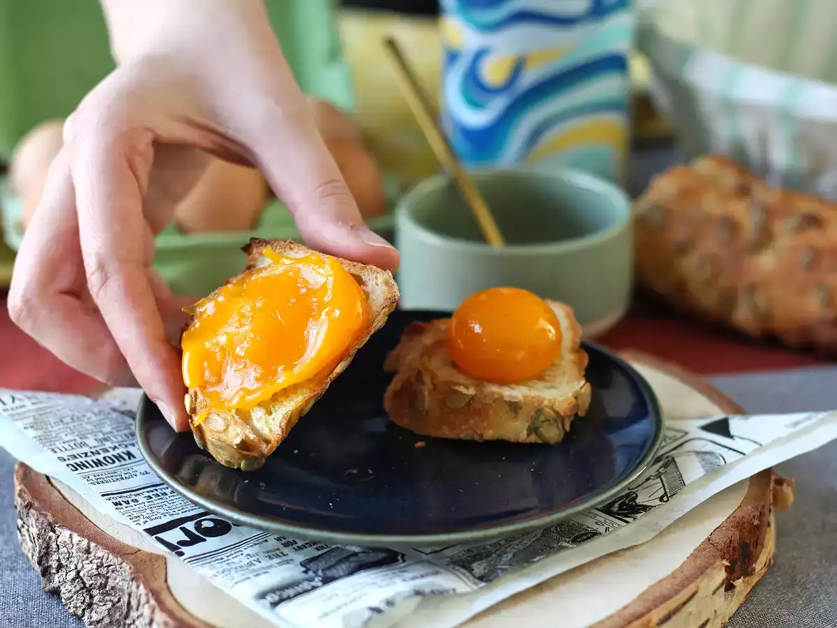 Air Fryer sürülmüş şekerlenmiş yumurta sarısı - fotoğraf 3