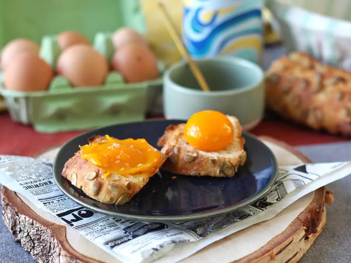 Air Fryer sürülmüş şekerlenmiş yumurta sarısı - fotoğraf 7