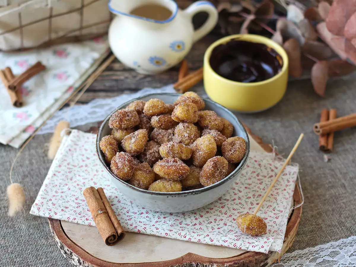 Airfryer'da churros usulü gnocchi: Tarçınlı, atıştırmalık tatlı tarifi! - fotoğraf 4