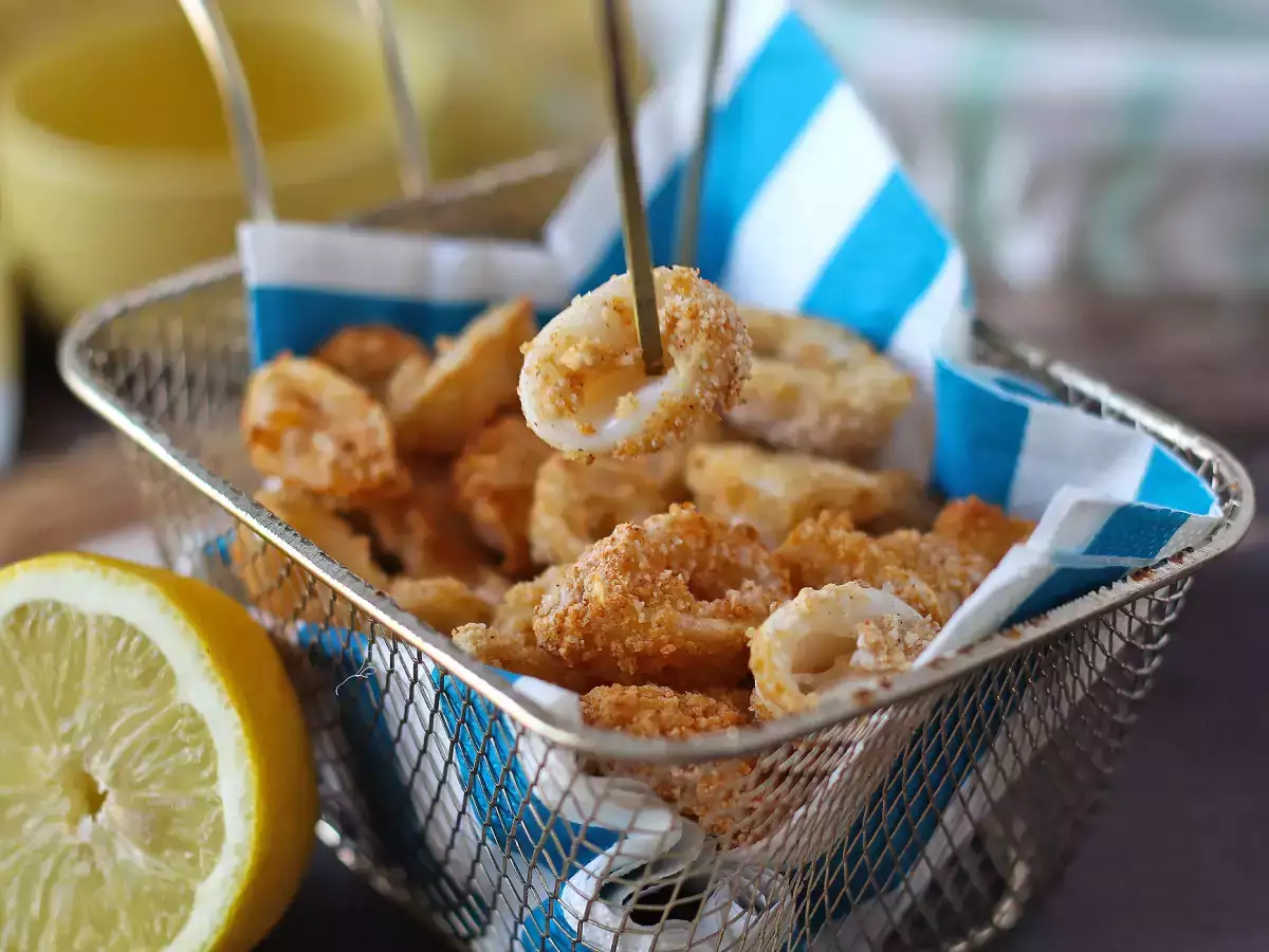 Airfryer’da çıtır ve hafif kalamar halkaları - fotoğraf 4