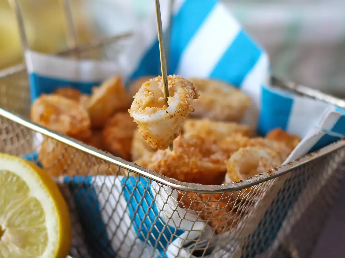 Airfryer’da çıtır ve hafif kalamar halkaları - fotoğraf 6
