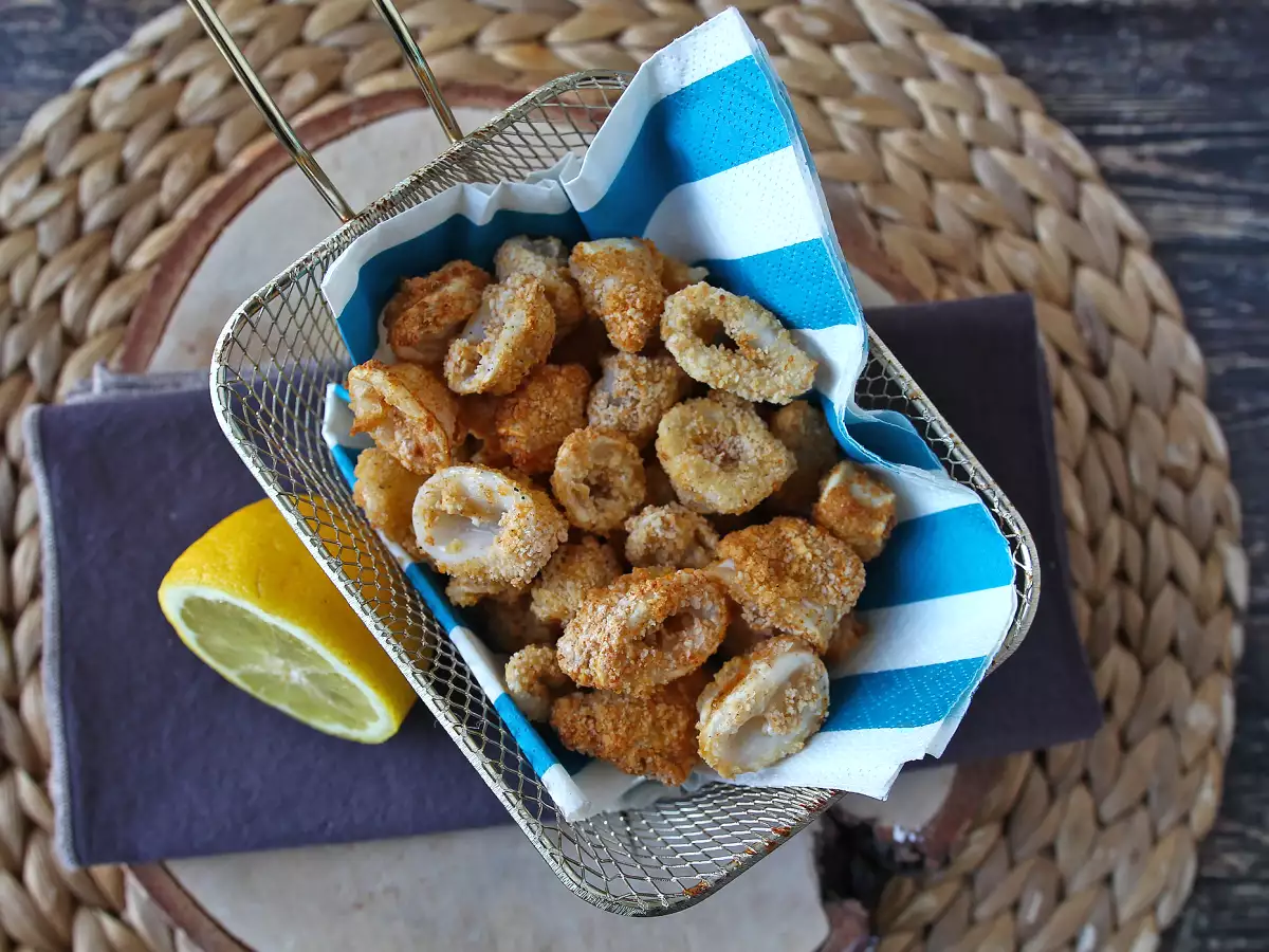 Airfryer’da çıtır ve hafif kalamar halkaları - fotoğraf 7