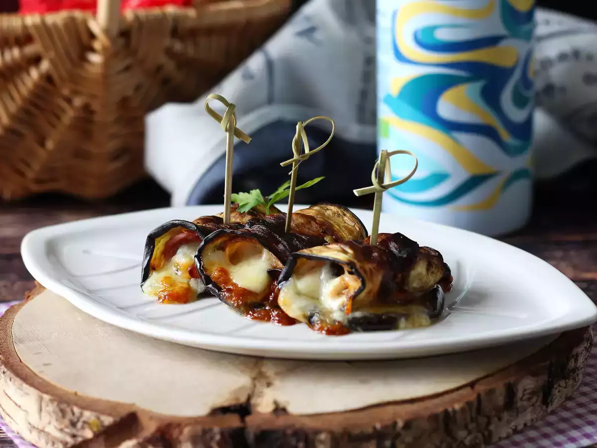 Airfryer'da Patlıcan Ruloları