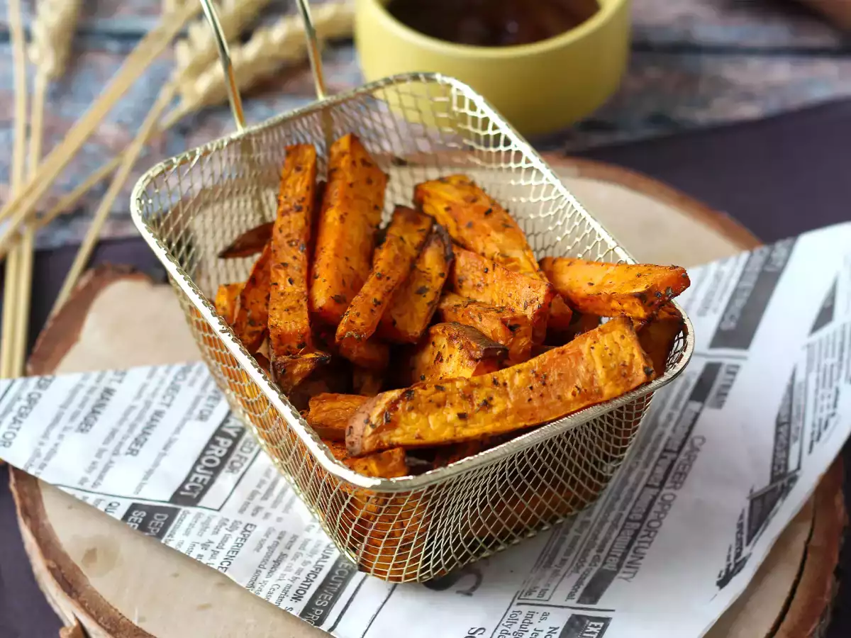 Airfryer’da Tatlı Patates Kızartması: Dışı Çıtır, İçi Yumuşacık! - fotoğraf 3