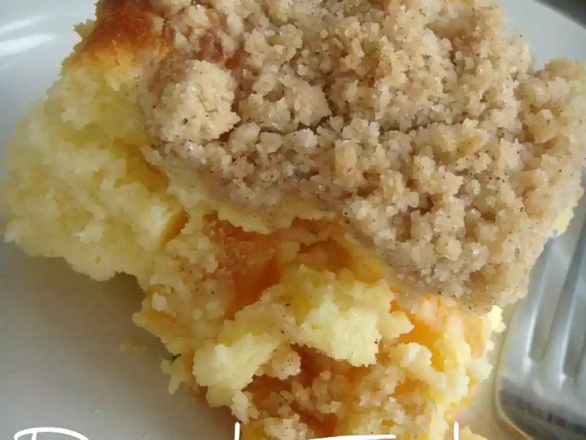 Aprikosen Kuchen mit Streuseln
