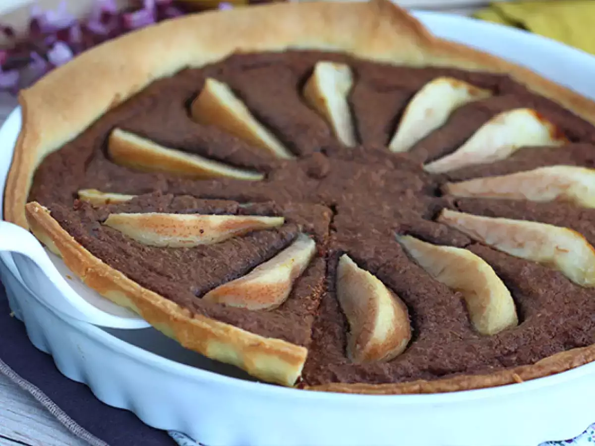 Armutlu ve çikolatalı tart - fotoğraf 5