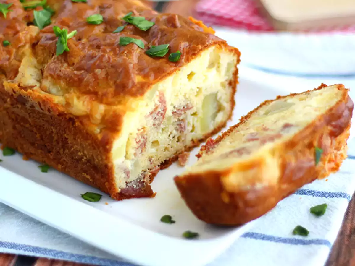Artan raclette peyniri ile kek - fotoğraf 3