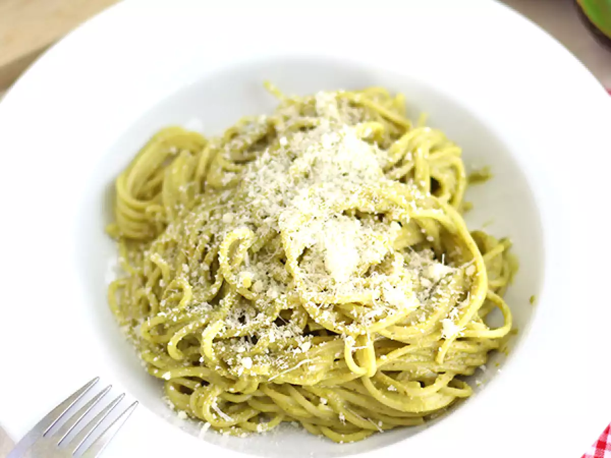 Avokadolu spagetti carbonara - fotoğraf 2