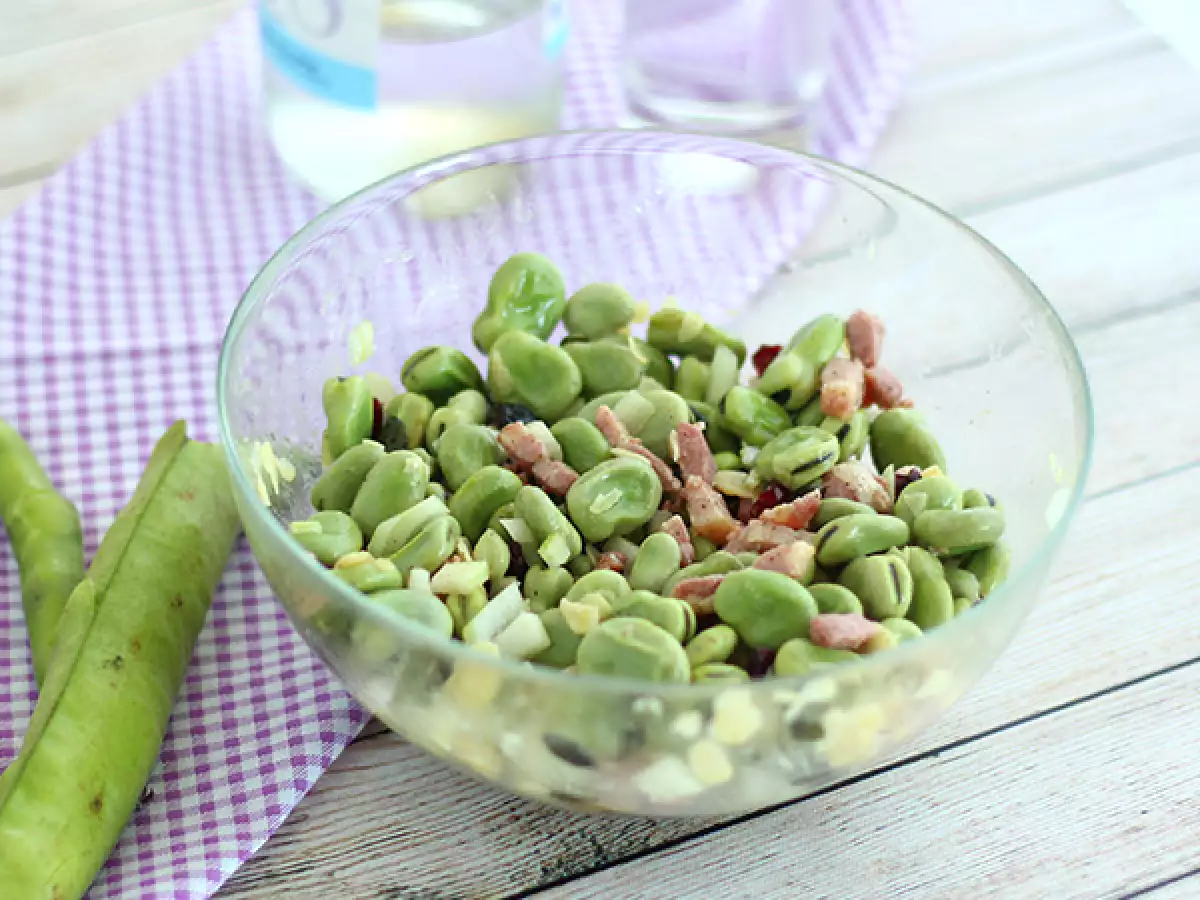 Baconlu Bakla Salatası - fotoğraf 3