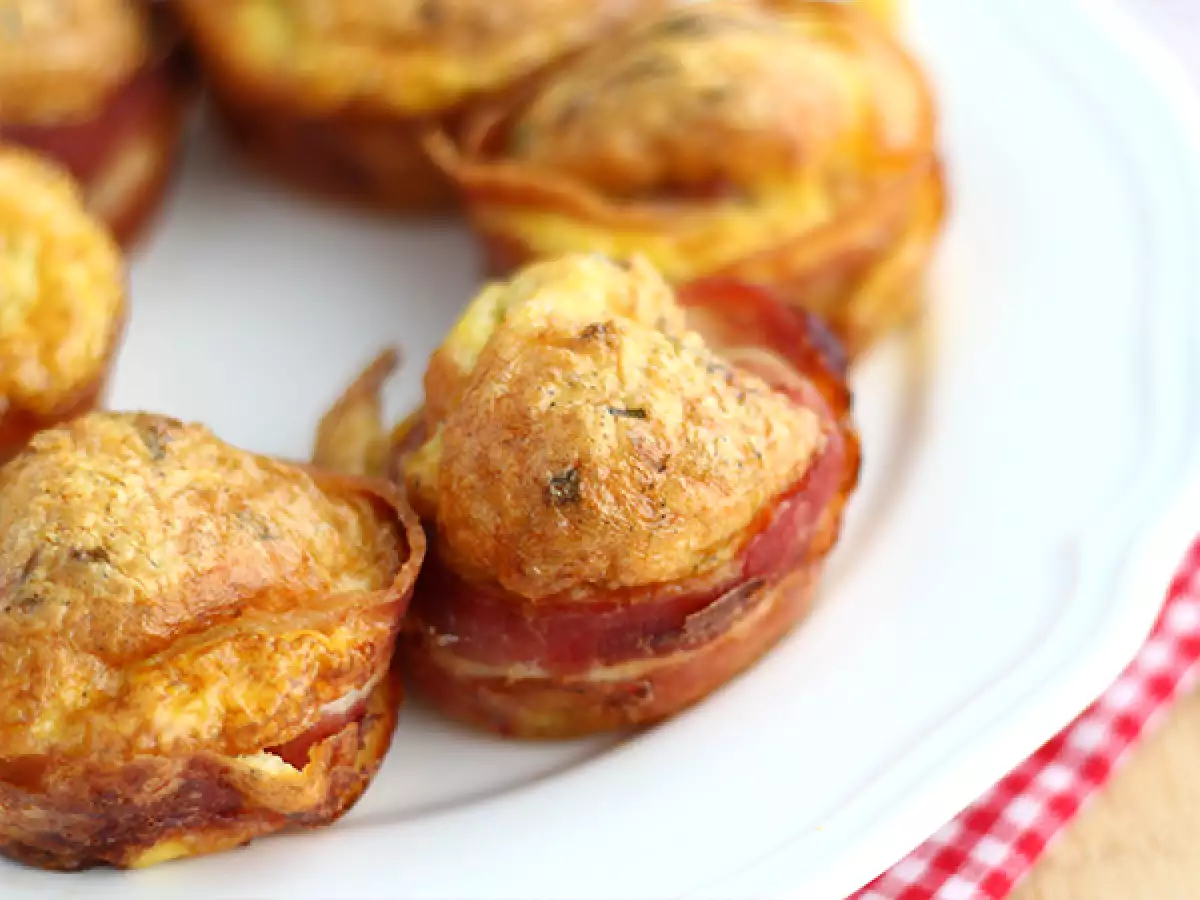 Baconlu muffinler - fotoğraf 2