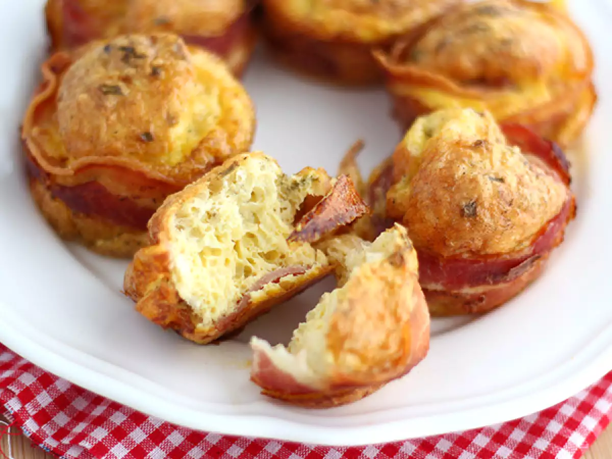 Baconlu muffinler - fotoğraf 3