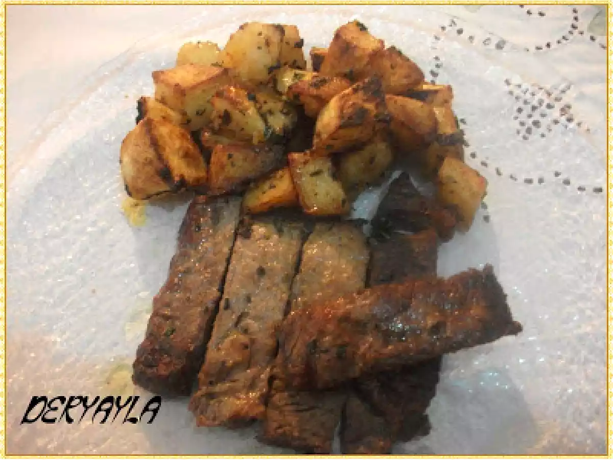 Baharatlı Patates Eşliğinde Bonfile Dilimleri - fotoğraf 2
