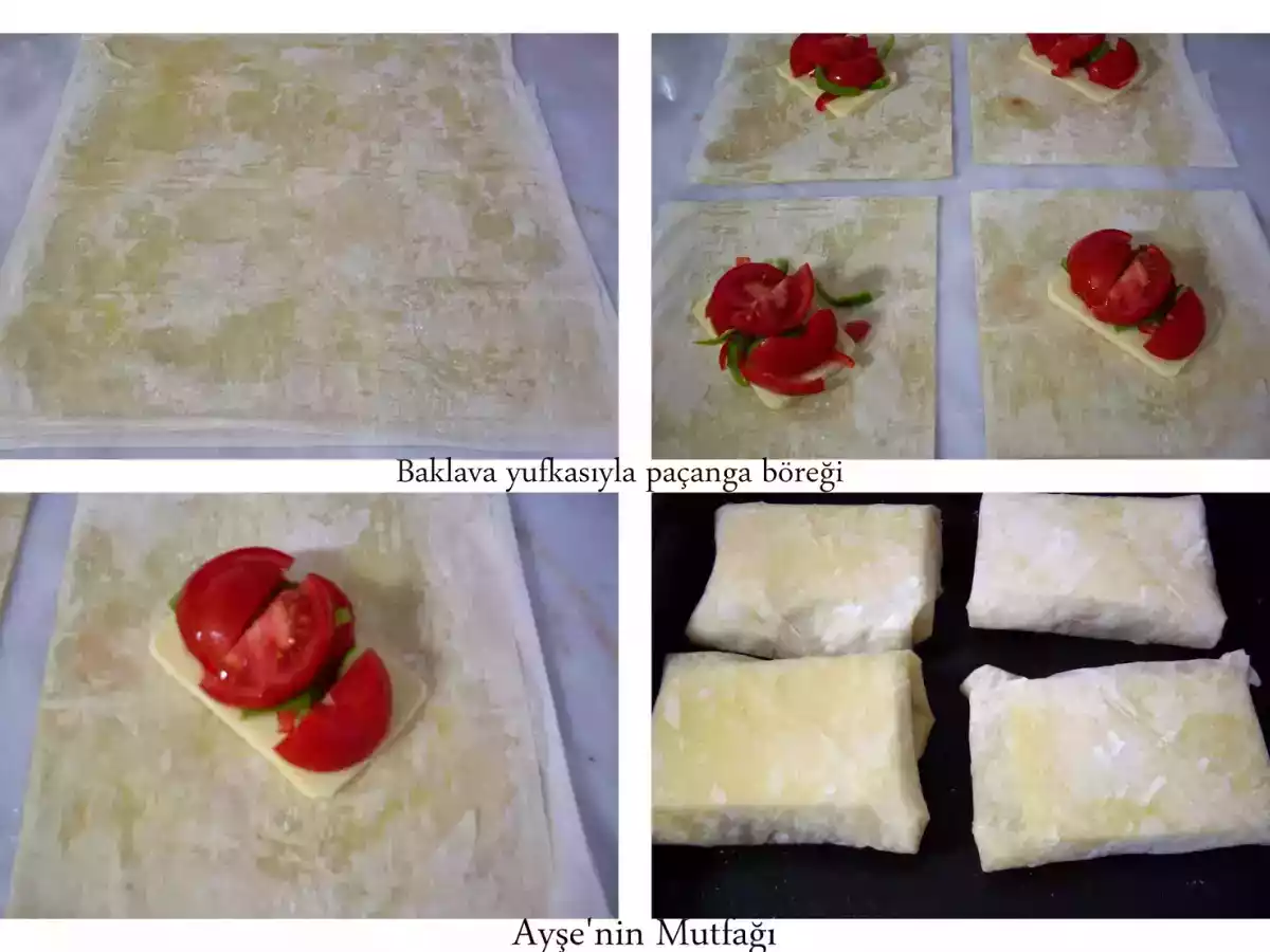 Baklava yufkasiyla pacanga boregi-pacanga boregi - fotoğraf 2
