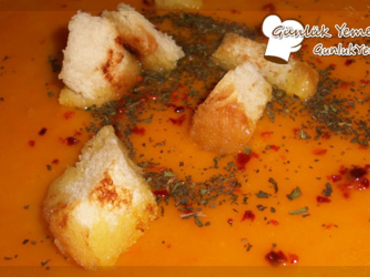 Bal Kabağı Çorbası Tarifi (4 Kişilik)