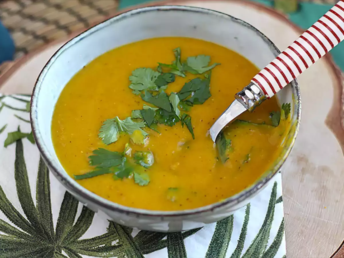 Balkabağı ve Kırmızı Mercimek Çorbası - fotoğraf 4