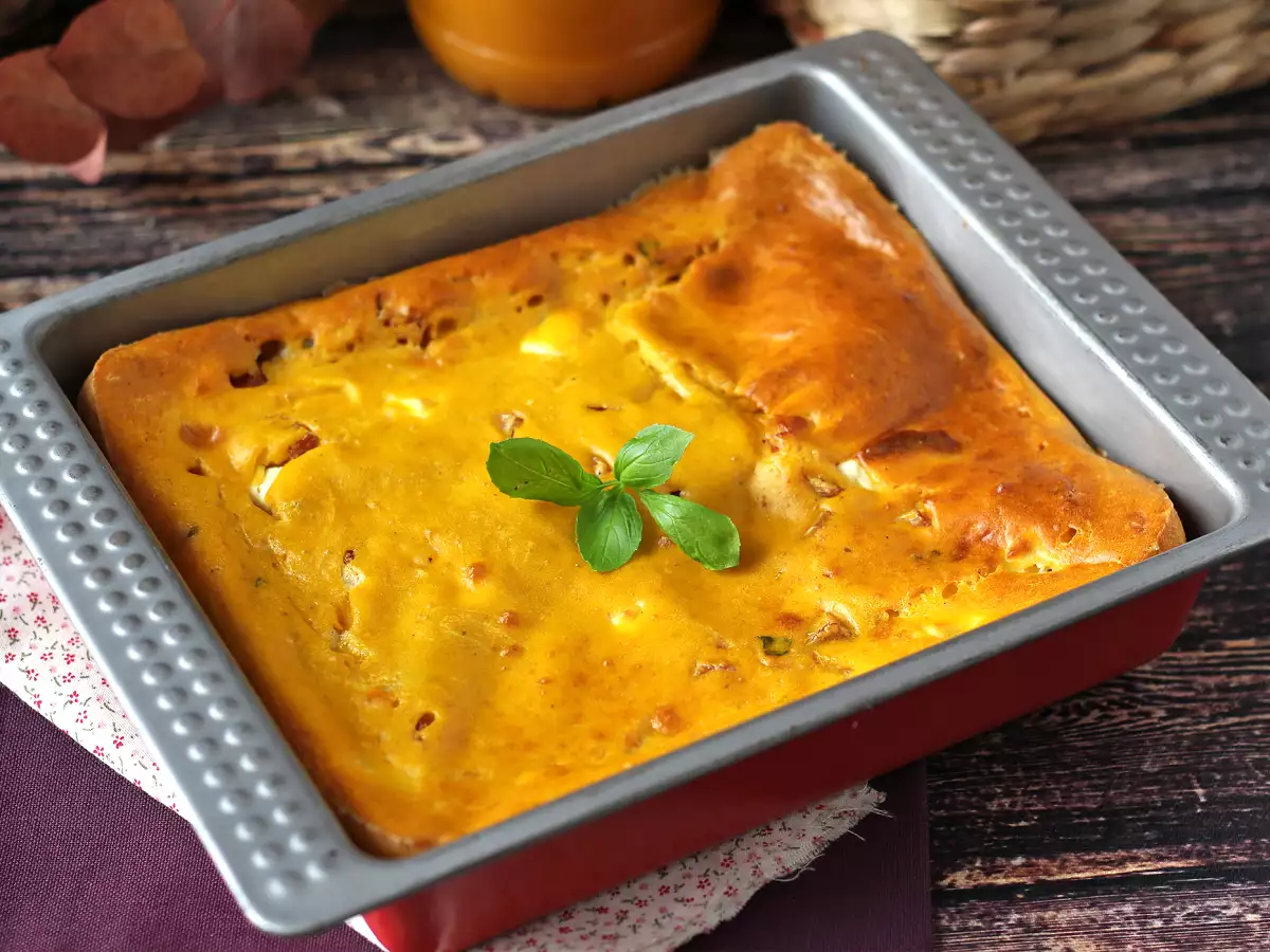 Balkabaklı tuzlu jambonlu ve beyaz peynirli brownie: geri dönüşüm çorbası için mükemmel tarif! - fotoğraf 2