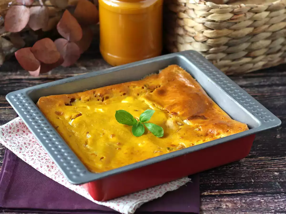 Balkabaklı tuzlu jambonlu ve beyaz peynirli brownie: geri dönüşüm çorbası için mükemmel tarif! - fotoğraf 4