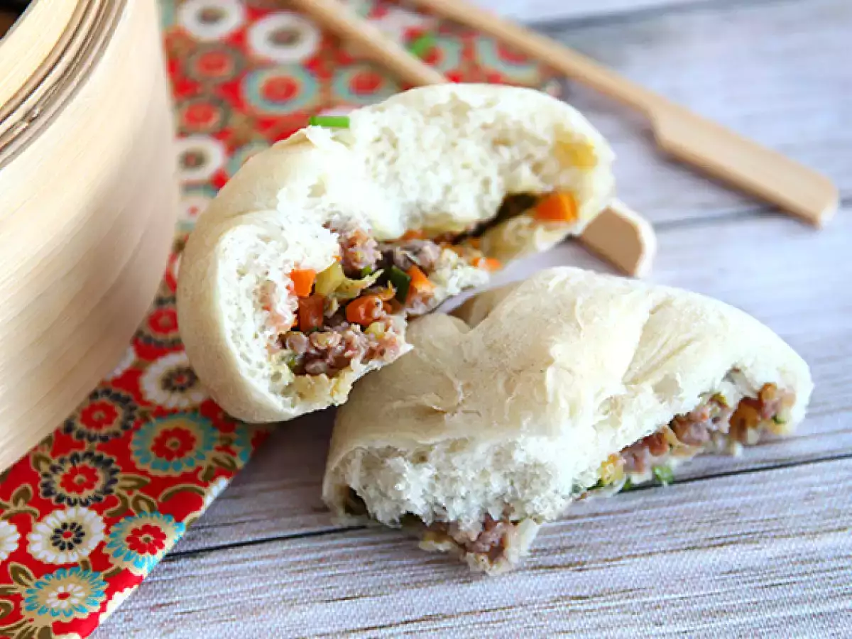 Banh Bao, küçük buharda pişmiş çörekler - fotoğraf 3