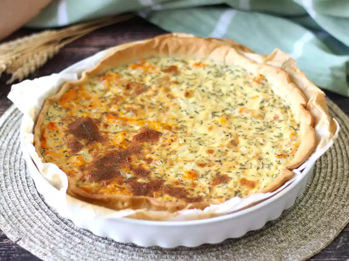 Basit ve etkili bir yemek için balkabaklı kiş - fotoğraf 3