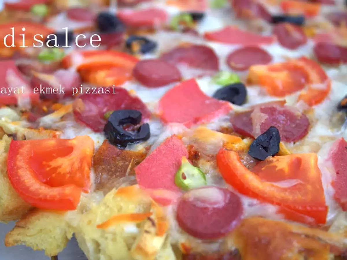 Bayat ekmekli pizza - fotoğraf 2