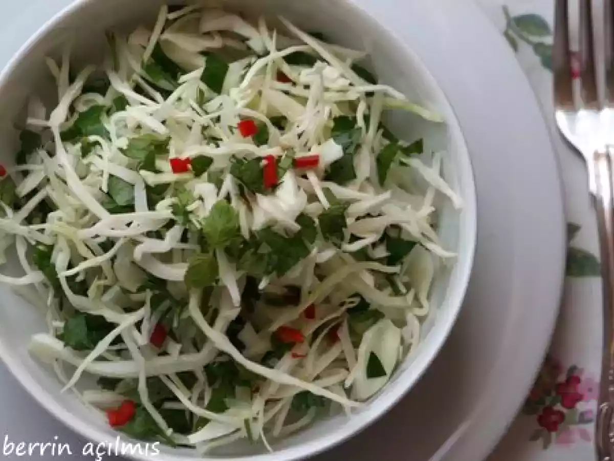 Beyaz lahana salatası.....