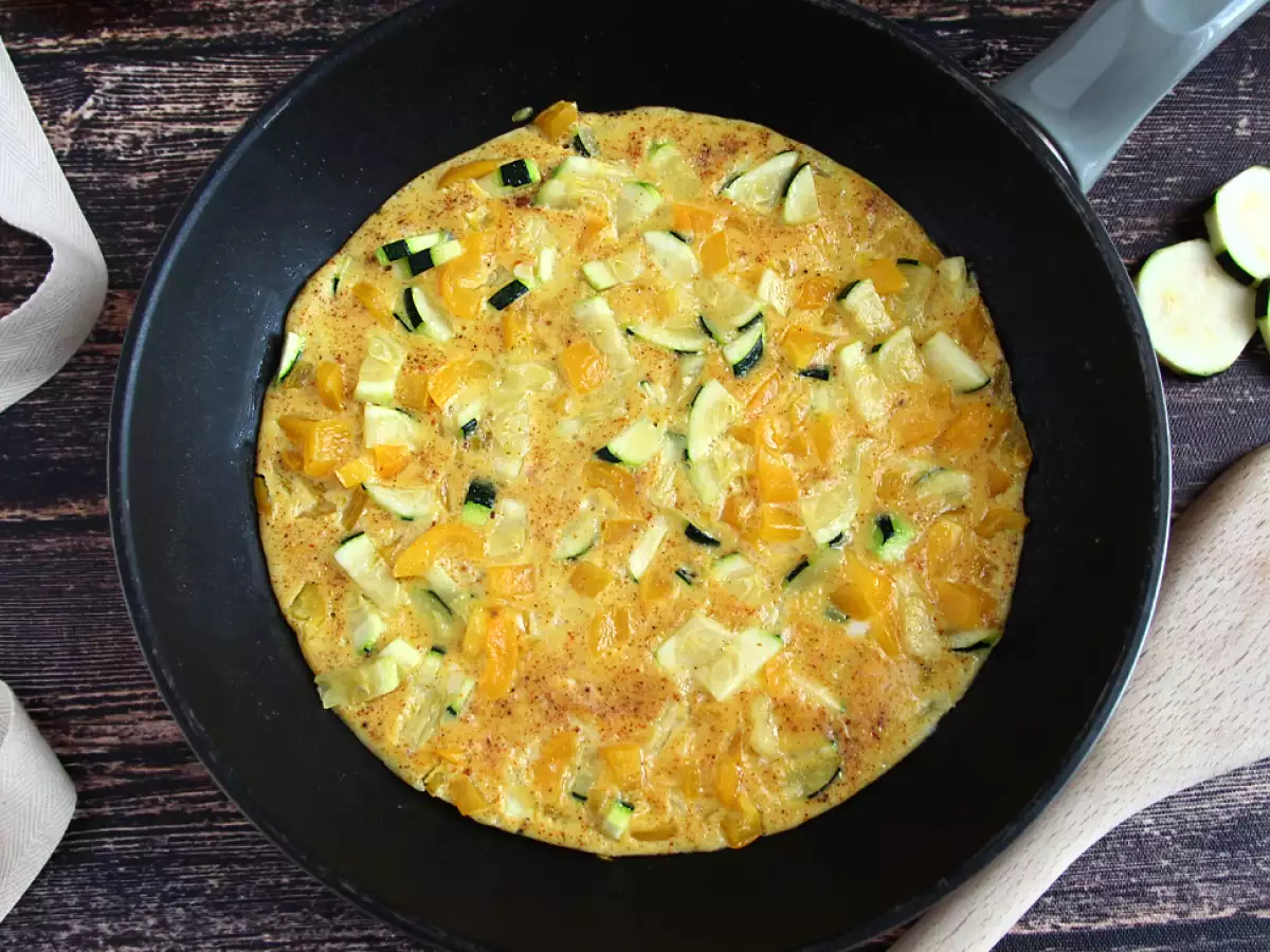 Biberli Kabaklı Omlet Tarifi - fotoğraf 2