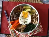 Bibimbap, geleneksel Kore yemeği, fotoğraf 3