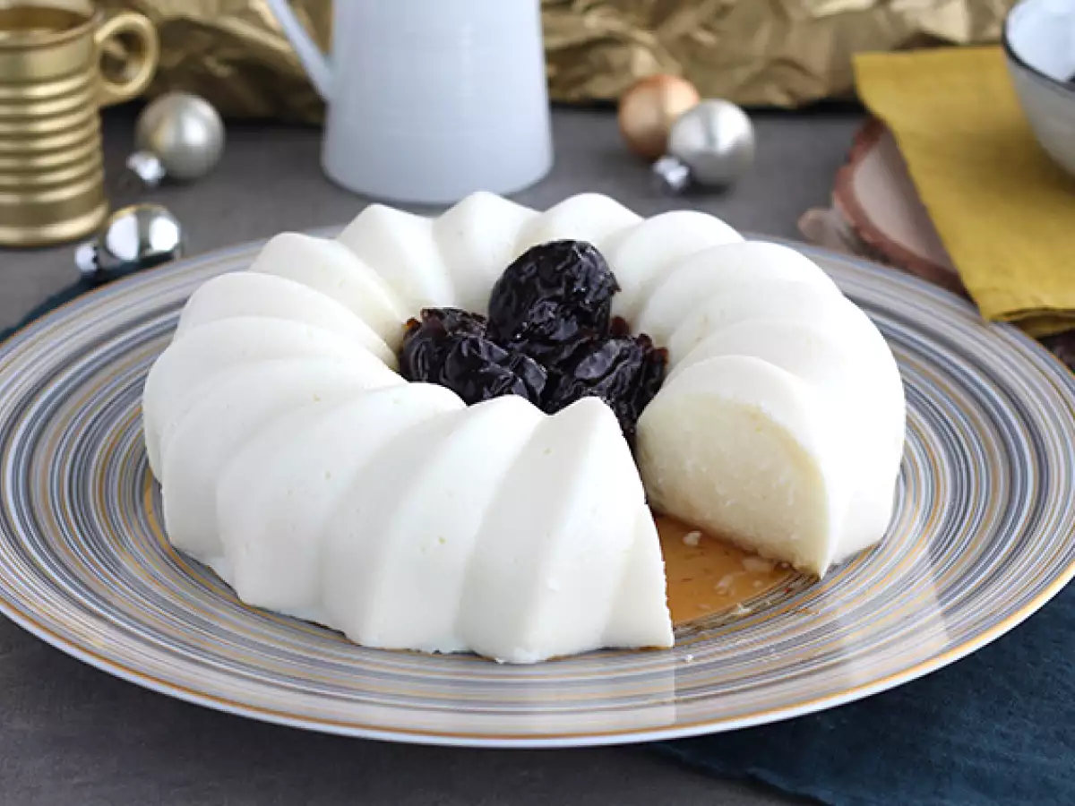 Blanc manger hindistan cevizi ve kuru erik coulis - fotoğraf 5