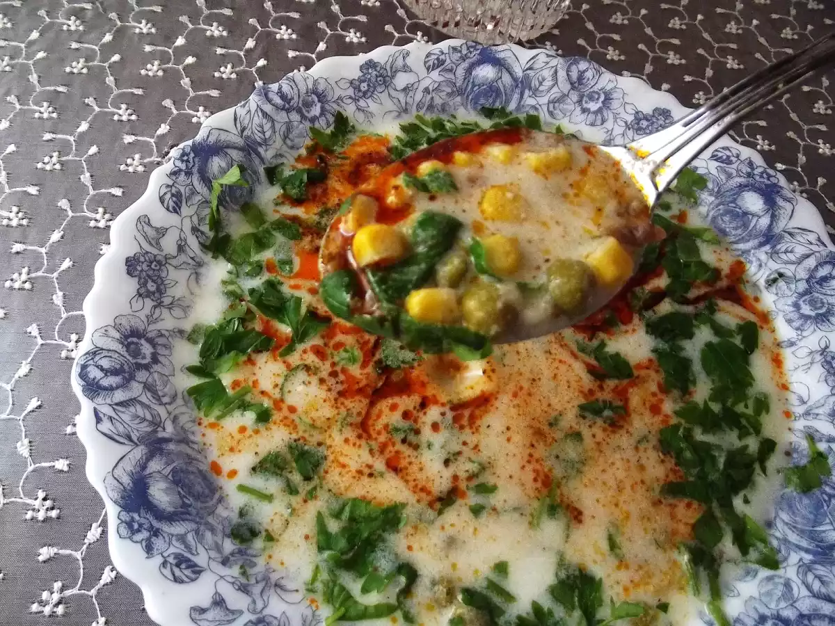 BONCUKLU ÇORBA - ÇATAL - HİNDİSTANCEVİZLİ KURABİYE - KABAKLI BÖREK İÇİ - fotoğraf 2