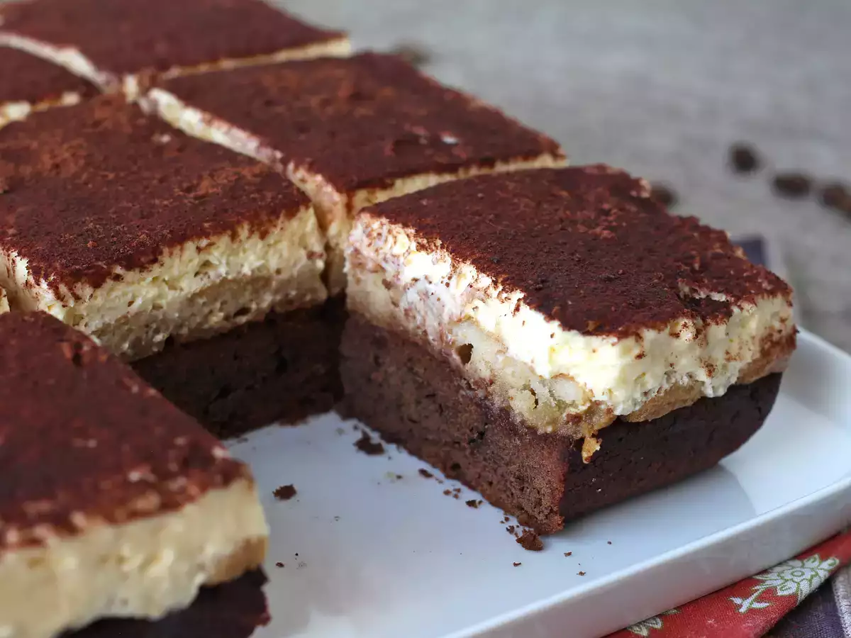 Brownie ve tiramisu sevenler, sizin için mükemmel bir pastamız var! - fotoğraf 2