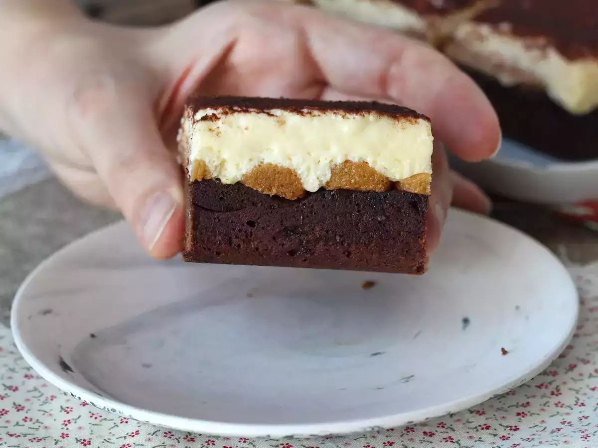 Brownie ve tiramisu sevenler, sizin için mükemmel bir pastamız var! - fotoğraf 5