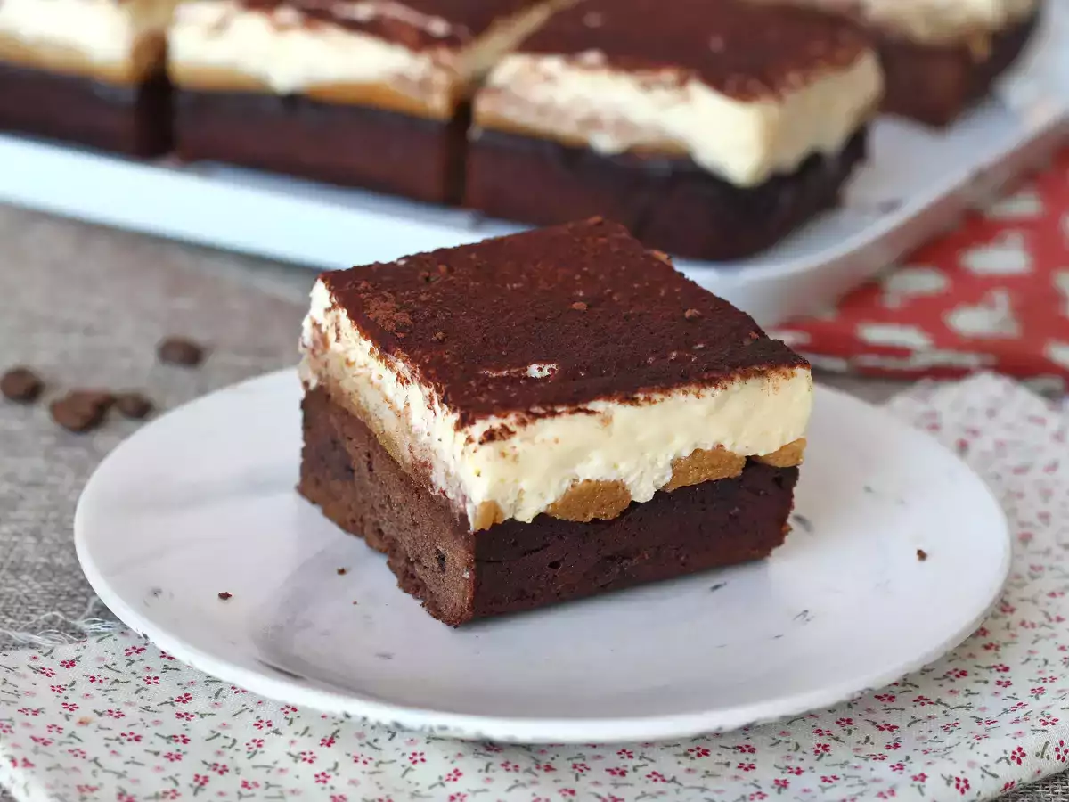 Brownie ve tiramisu sevenler, sizin için mükemmel bir pastamız var! - fotoğraf 7