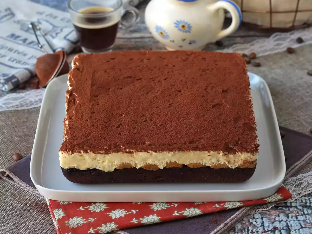 Brownie ve tiramisu sevenler, sizin için mükemmel bir pastamız var! - fotoğraf 10