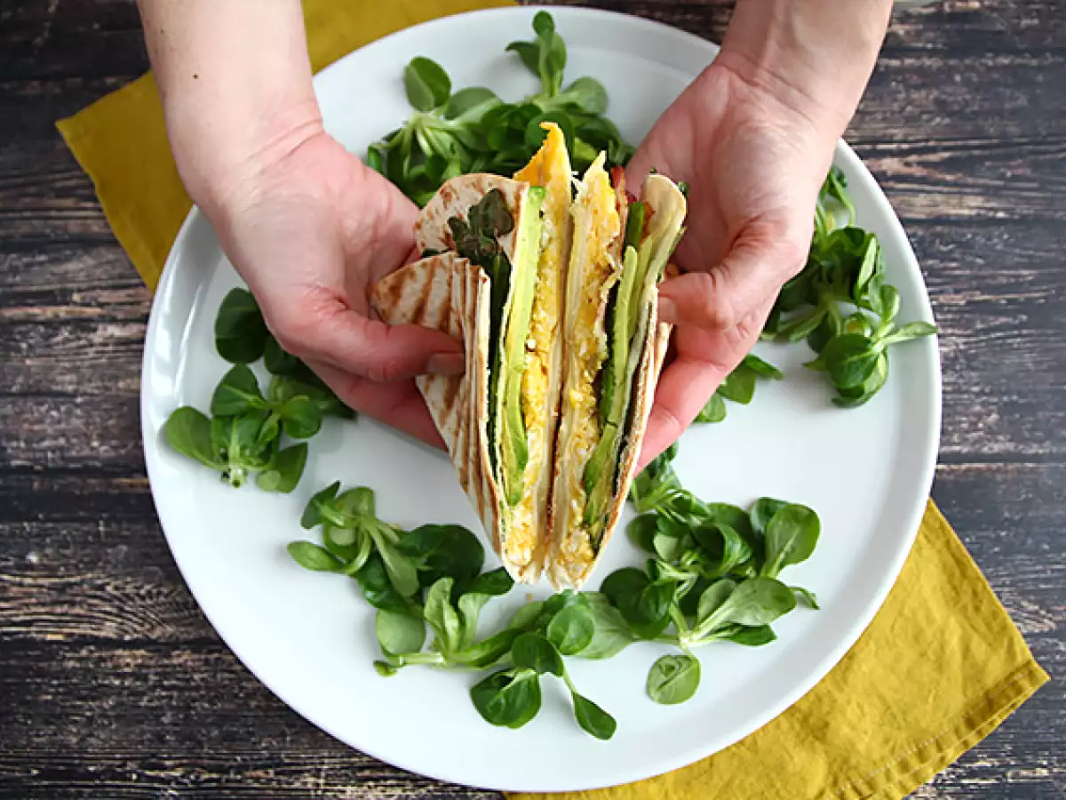Brunch usulü ızgara dürüm – Tortilla Wrap Hack - fotoğraf 3
