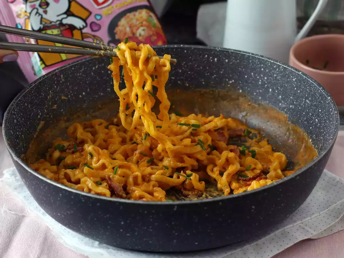 Buldak Carbonara eriştesi nasıl yapılır? En iyi tarif! - fotoğraf 3