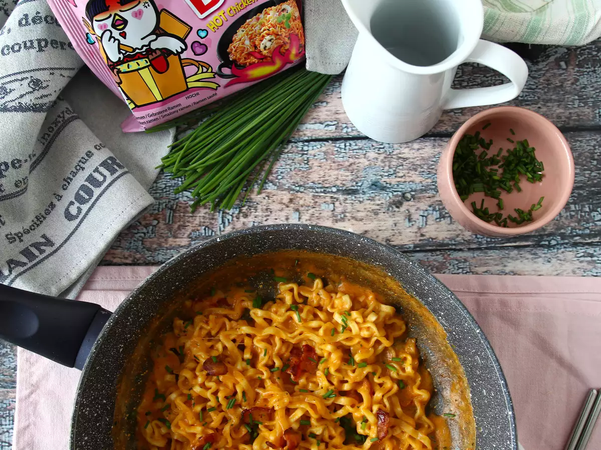 Buldak Carbonara eriştesi nasıl yapılır? En iyi tarif! - fotoğraf 4