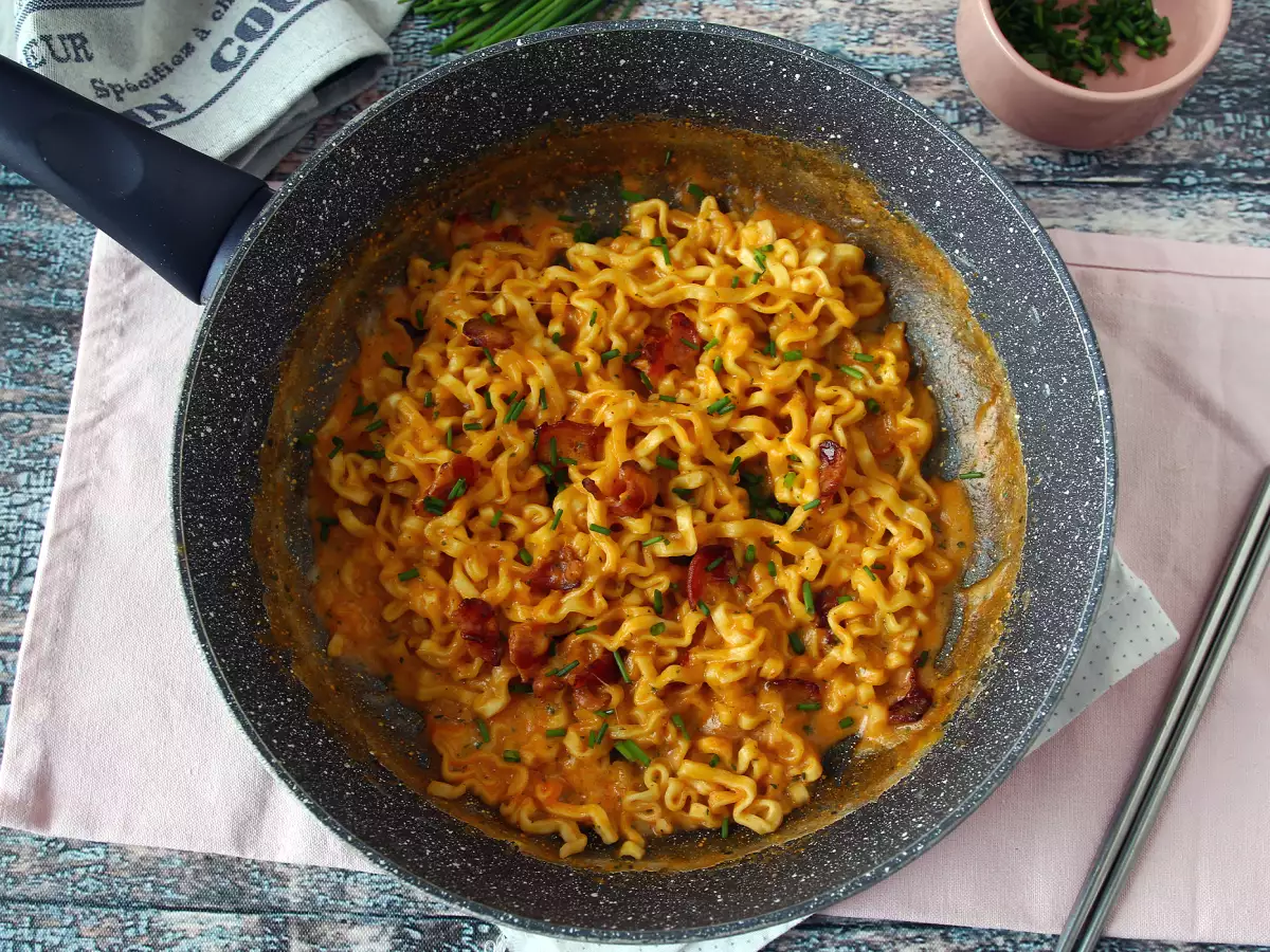 Buldak Carbonara eriştesi nasıl yapılır? En iyi tarif! - fotoğraf 6