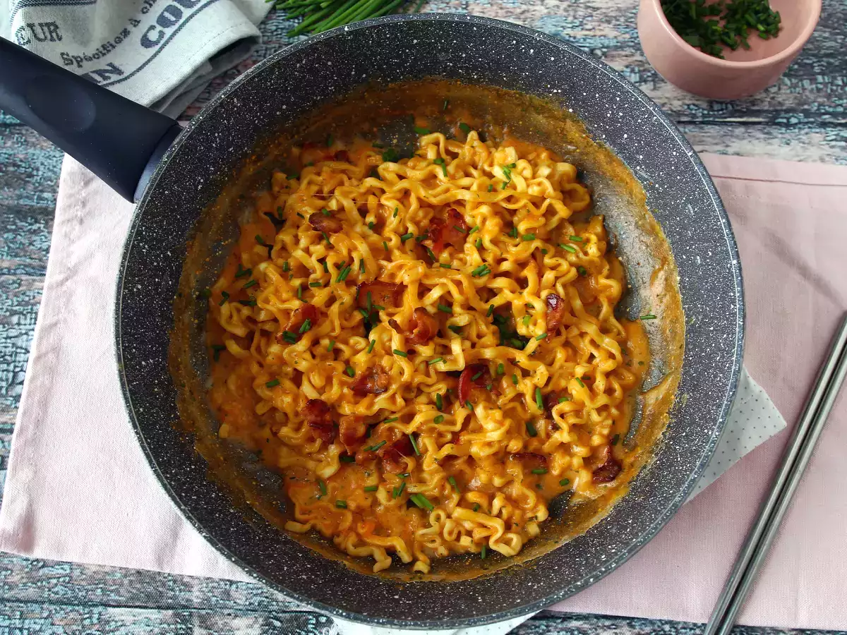 Buldak erişte carbonara lezzeti nasıl pişirilir? En iyi tarif! - fotoğraf 6