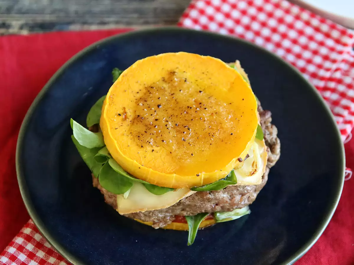Butternut kabağı burgeri (ekmeksiz!) - fotoğraf 3