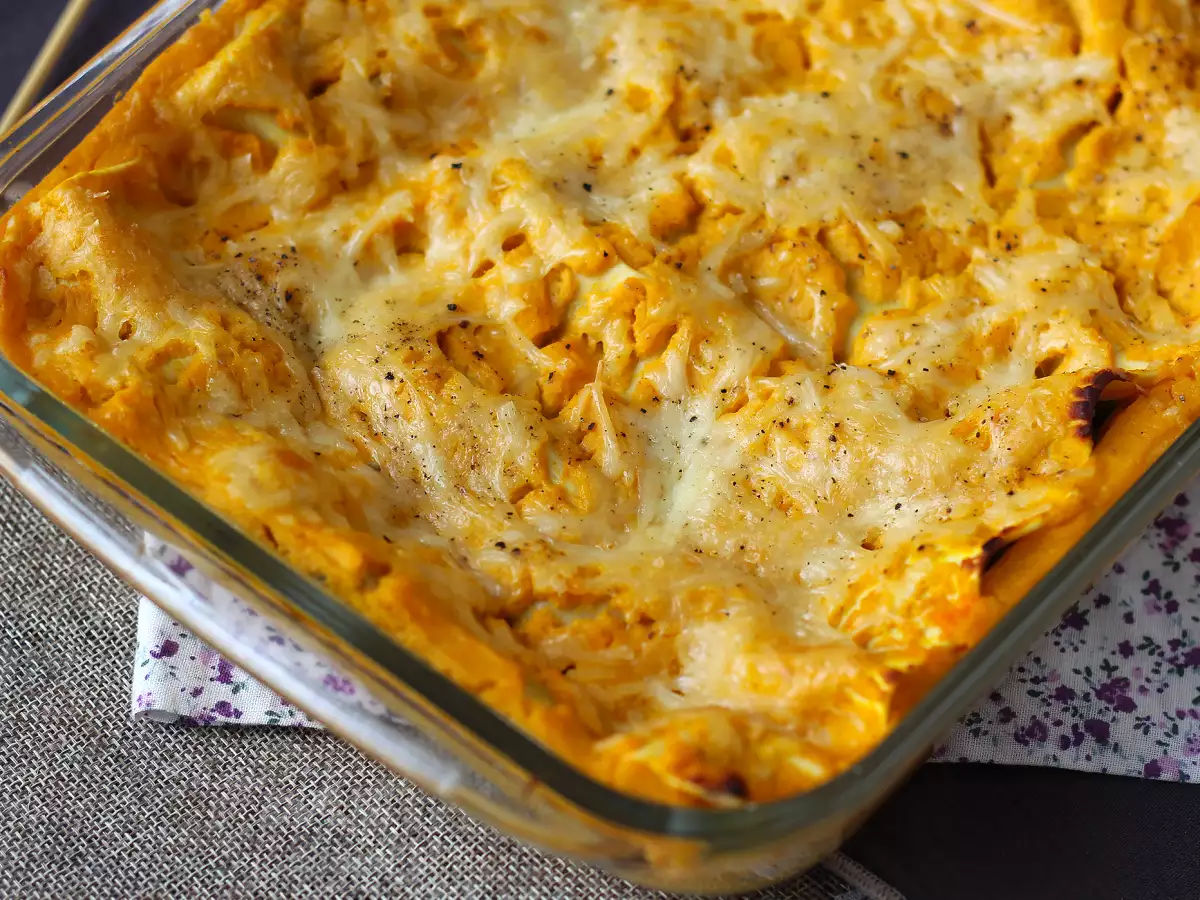 Butternut kabağı, ıspanak ve ricotta peynirli lazanya - fotoğraf 2