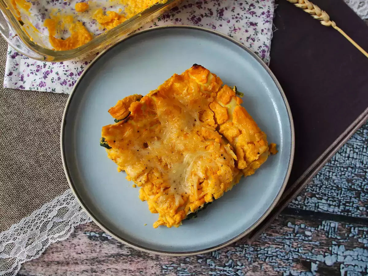 Butternut kabağı, ıspanak ve ricotta peynirli lazanya - fotoğraf 4