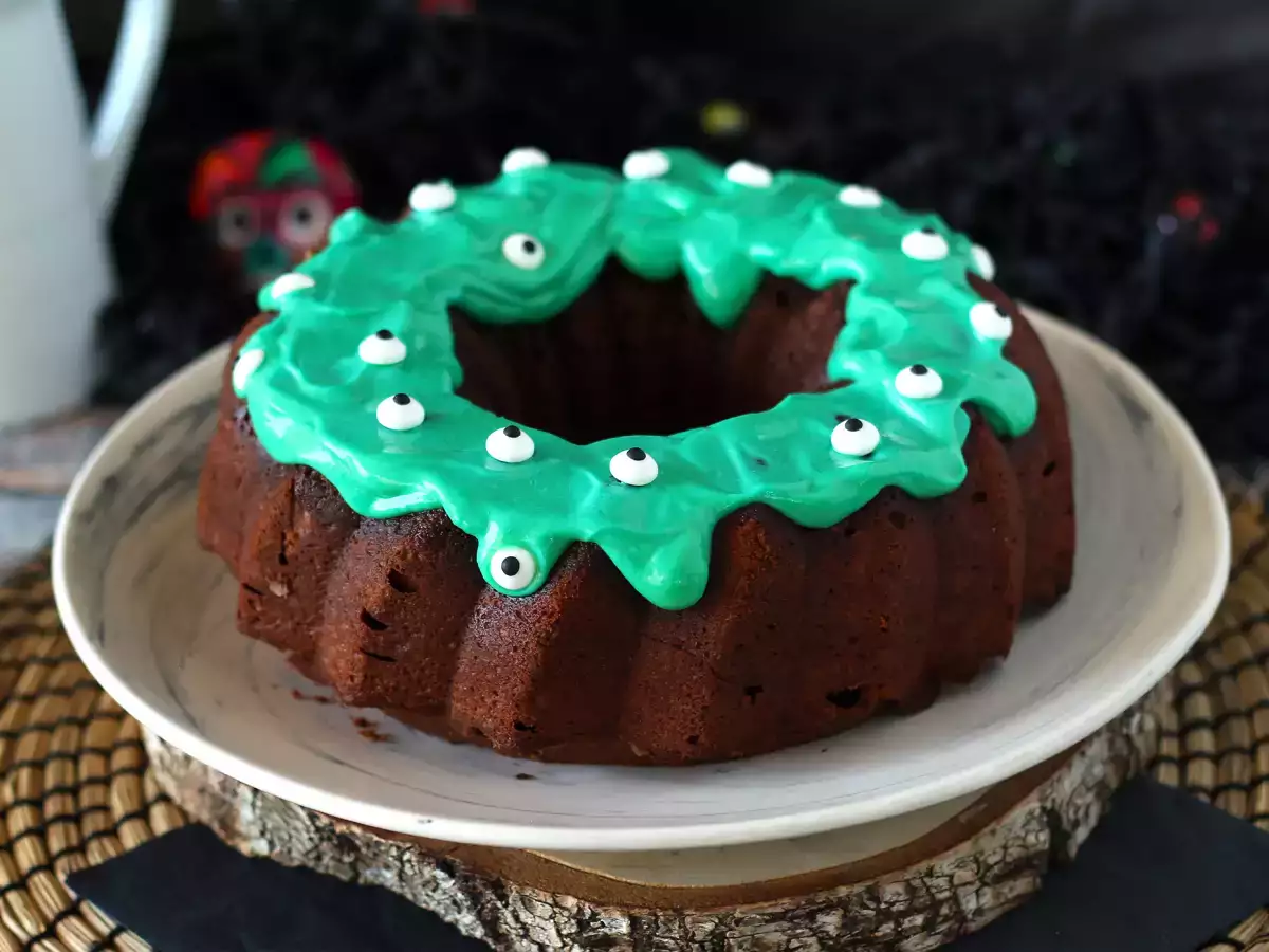Cadılar Bayramı Bundt keki, ağız sulandıran çikolatalı bundt kek - fotoğraf 6