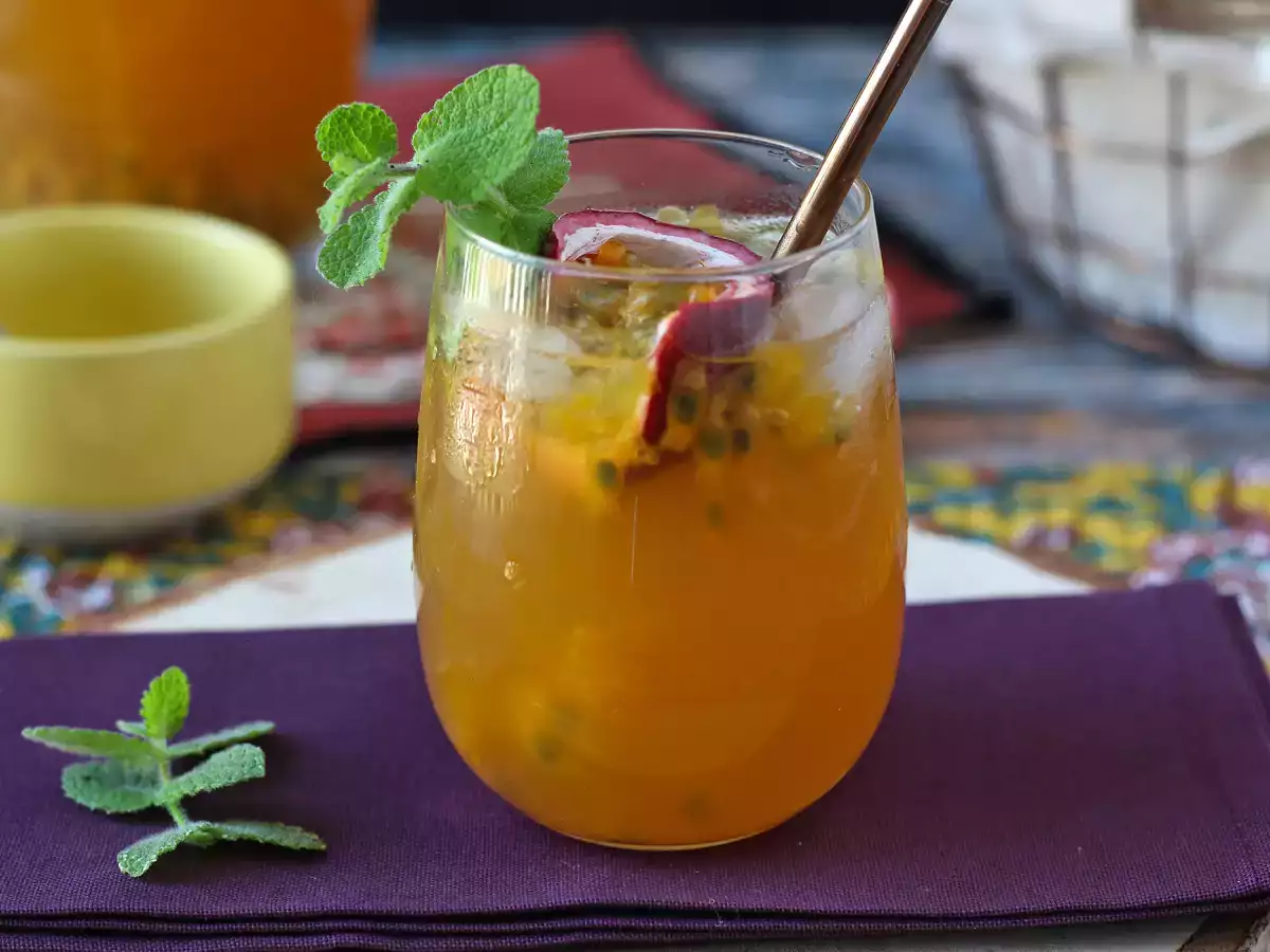 Çarkıfelek meyveli buzlu çay - fotoğraf 3