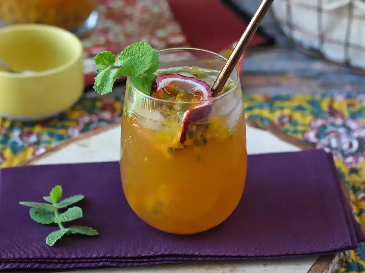 Çarkıfelek meyveli buzlu çay - fotoğraf 5