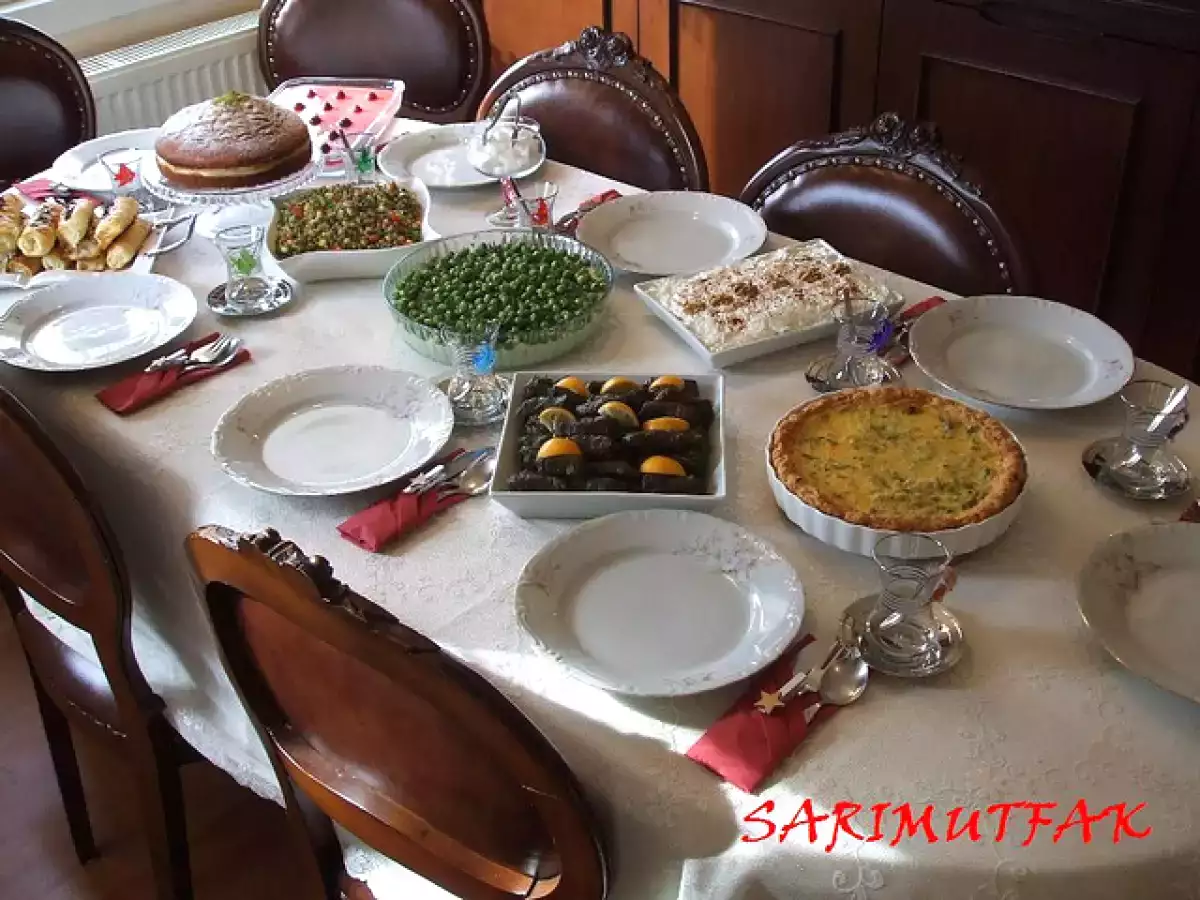 ÇAY DAVETİ VE KABAKLI KİŞ - fotoğraf 4
