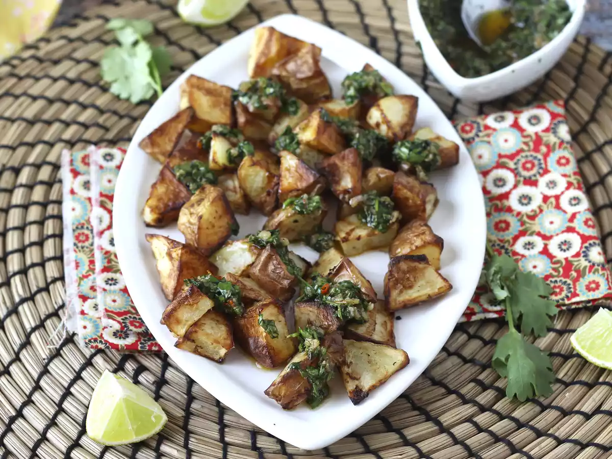 Chimichurri ile fırında patates - fotoğraf 3